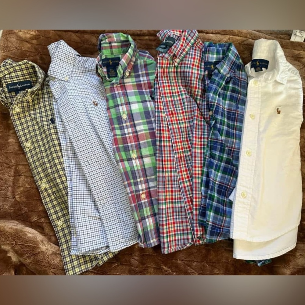 3T Ralph Lauren Long Sleeve Button Down Polo Bundle
